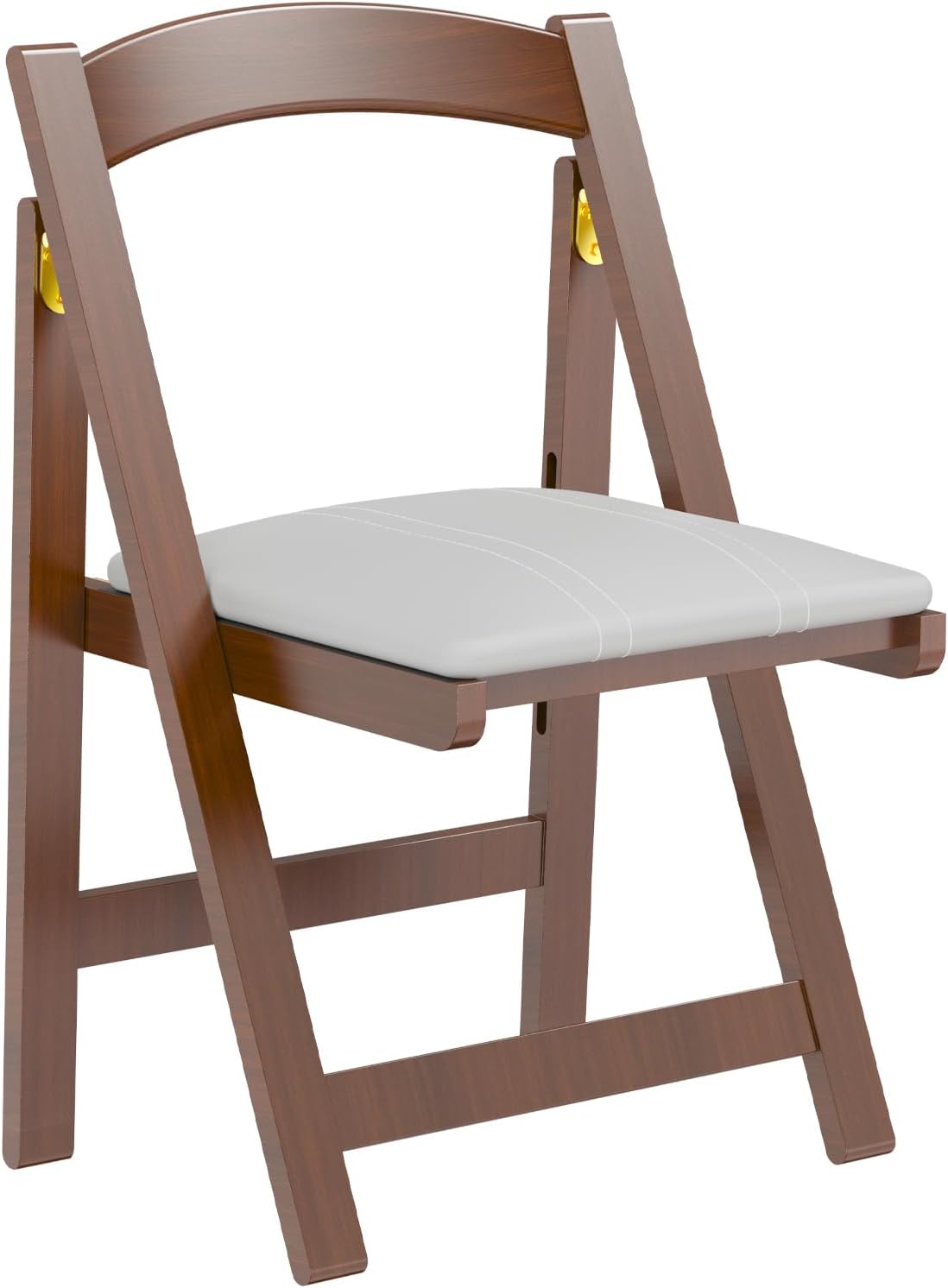 Folding Chairs with Padded Cushion,Wooden Foldable Portable Commercial Chair Bamboo Folding for Indoor and Outdoor Events Party Chair for Home Office, Guest Room,Conference Room