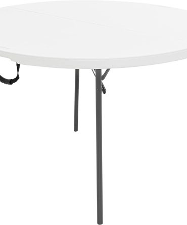 Light Commercial Fold-in-Half Round Table, 4-Foot