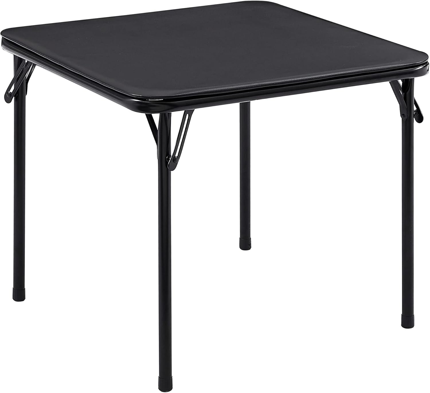 24'' Kids Folding Card Table, Portable, with Ultra Soft PU Padded Cushion, 1 Piece, Matte Black